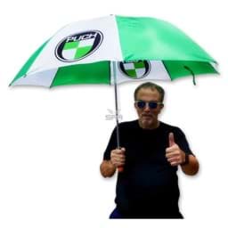 Bild von Regenschirm Puch, grün/weiss, Durchmesser 130cm