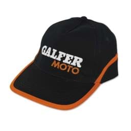Bild von Cap Galfer Moto, Farbe Schwarz/Orange/Weiss