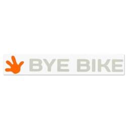 Bild von Aufkleber -bye bike mit Hand- links, Original