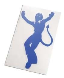 Bild von Sticker Devil, blau, 12cm