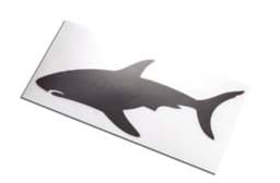 Bild von Sticker Shark, schwarz, 16cm