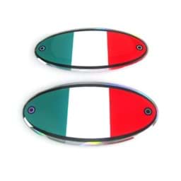 Bild von Sticker Italy 4R 3D MOTO SPORT Oval (Paar)