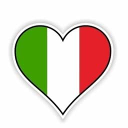 Bild von Sticker Italien Herz, 12.5x11.6cm