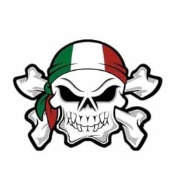 Bild von Sticker Italien Skull, 17x12.5cm