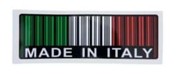 Bild von Sticker Barcode "Made in Italy", 118x37mm