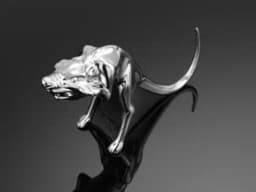 Bild von Figur Highway Hawk "Angry Rat", klein, Metall verchromt (10cm)