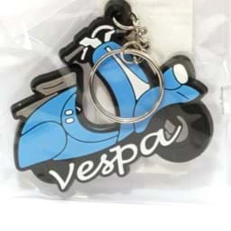 Bild von Schlüsselanhänger Vespa, Gummi, Farbe Blau