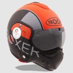 Bild von Helm Roof Boxer V8 Grafic, Farbe Orange/Schwarz Matt, Grösse 61 (XL)
