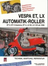 Bild von Reparaturanleitung Vespa ET/LX/LXV/S, 2T + 4T Vergaser + Einspritzer, luftgekühlt, ab 1996