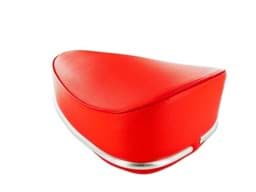 Bild von Sattel Sitzbank, rot, ohne Federn, mit Zierleiste