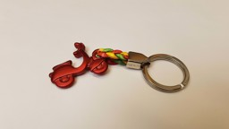 Bild von Schlüsselanhänger Vespa, Farbe Rot