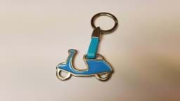 Bild von Schlüsselanhänger Vespa, Farbe Blau